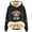 Black, variant on NinXxx Women's Cute Cow Print Lined Hoodie Long Sleeve Daily Wear Black L