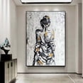 thumbnail image 4 of Pintura de chica desnuda, pintura al óleo figurativa hecha a mano, obra de arte para el hogar, pintura abstracta grande de chica pintada a mano sobre lienzo, arte de pared, 4 of 5