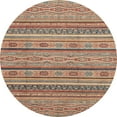 thumbnail image 1 of Ahgly Company Machine Washable Indoor Round Abstract Brown Sugar Brown Area Rugs, 7' Round, 1 of 7