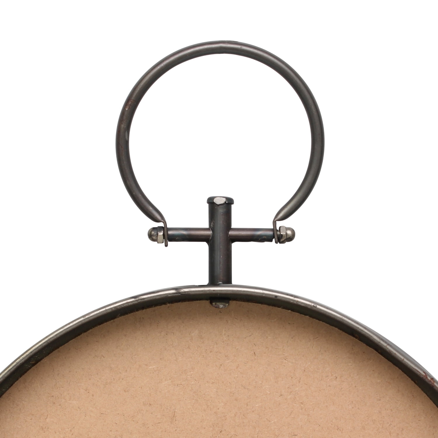 Stonebriar 24.8" x 14.1" Bronze Industrial Wall Mirror with Metal Hanging Loop