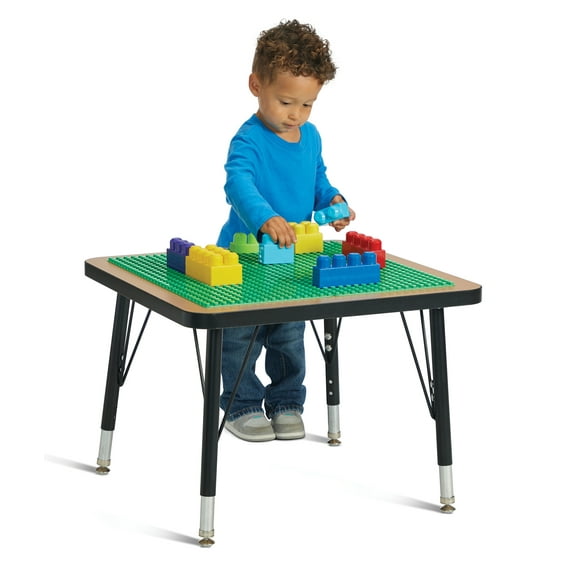 Adjustable Building Table – Preschool Brick Compatible – 15-24"H