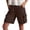 Brown, variant on Omexry Cargo Shorts for Women Plus Size WomenS Solid Color Summer Work Pants with Elastic Waist and Pocket Short Length Khaki XXL