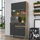 thumbnail image 2 of Mueble De Cocina Alacena Multiuso Estante Con Repisas Cajón MDP cafe, 2 of 8