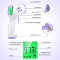 thumbnail image 4 of Termómetro de frente para adultos, niños, bebés, pistola de temperatura infrarroja sin contacto con alarma de fiebre, modos 3 en 1 para cara, oreja, cuerpo y superficie del objeto, 4 of 4