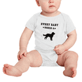 thumbnail image 2 of Every Baby Needs A Hovawart Dog Funny Baby Bodysuit For Boy Girl 0-3 Months, 2 of 5