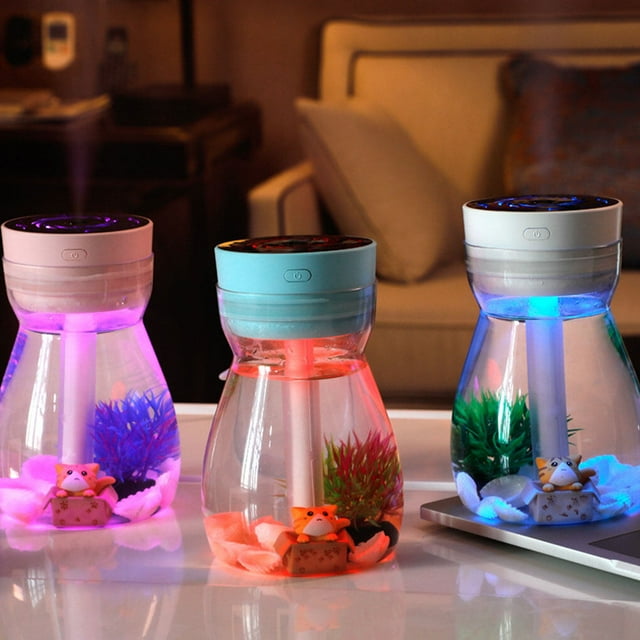 serony Air Humidifier Seven Lights Mute Humidifiers Large Capacity Portable Humidification Tool Humidification Tool Bedroom Car Office Home Pink