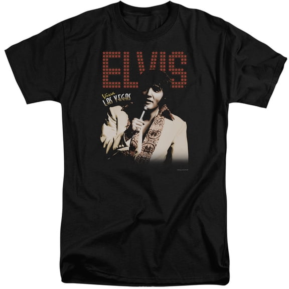Elvis Presley Viva Star S/S Adult Tall Black