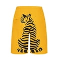 thumbnail image 4 of BVnarty Men's Summer Exotic Animal Printed Casual Shorts, Beach Party Style, Elastic Waist Drawstring Quick Dry Men's Board Pants Yellow XL, 4 of 6