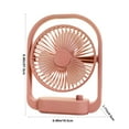 thumbnail image 3 of PATLOLLAV Outdoor Desk Fan Battery Operated,Type-C Portable USB Rechargeable Fan,Personal Handle Small Tabletop Fan,Ultra Quiet Table Fan for Desktop,Home,Travel, 3 of 5