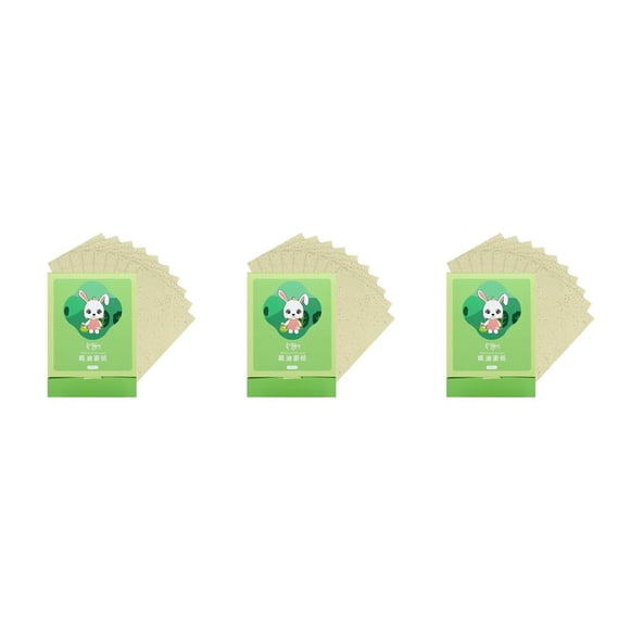 Vogacara 1 caja de papel secante, toallitas absorbentes convenientes para el control de aceite, tipo 4 Type1 NO1