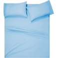 thumbnail image 1 of czcpp-Queen Sheet Set - Cotton Rich Bedding Sets Queen, 4 Piece Deep Pocket Queen Sheet - Ultra Soft, Wrinkle Resistant, Quick Dry, Easy Care Queen Sheets - Sky Blue, 1 of 4