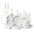 thumbnail image 1 of Juego de utensilios de cocina SENSARTE, 24 piezas, antiadherentes para inducción, color blanco, 1 of 7