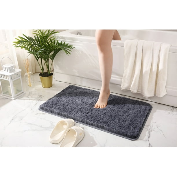 Bathroom Rug Non Slip Bath Mat for Bathroom Water Absorbent Soft