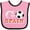 Pink and Black, variant on Inktastic Go, Spain- Soccer, Football Boys or Girls Baby Bib