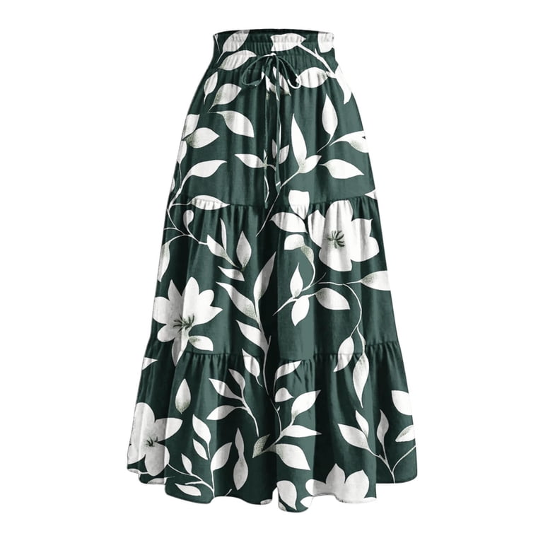 Floral Printed Black And White Floral Flare Skirt Black White Floral Skirt — MEL Dallas Lifestyle Geek Blogger main image 0