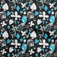 thumbnail image 1 of oneOone Cotton Flex Medium Blue Fabric Poker Card Diy Clothing Quilting Fabric Print Fabric By Yard 40 Inch Wide, 1 of 4