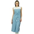 thumbnail image 1 of Bimba Straight Kurti Printed Casual Kurta With Drawstring Sleeveless Clothing, 1 of 8