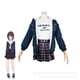 thumbnail image 3 of Disfraz de Nina Iseri de la banda de anime Cry, peluca, chaqueta, camiseta, falda, uniforme, sudadera con cremallera, fiesta de Halloween para mujeres iCoser, 3 of 4