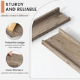 thumbnail image 4 of Floating Picture Ledge Shelves for Wall Set of 4, 24 Inch Solid Wood Wall Shelves with Lip Long Large Nursery Book Shelf for Toys Storage Kids Bookshelf Wall Mounted Living Room Bedroom Decor Frames, 4 of 14