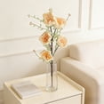 thumbnail image 1 of Flores de azalea artificiales de 24 pulgadas con tallo de flores de seda sintética con hojas verdes para decoración del hogar, centros de mesa de boda, decoraciones para la mesa de fiesta, 1 of 6