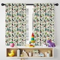 thumbnail image 5 of Blackout Kids Curtains,Green and Red Christmas Holly Pattern Childrens Insulated Curtains Set Of 2,Bedroom Essentials,Toddler Room Decor 42"x54", 5 of 5