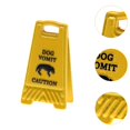 thumbnail image 6 of yotijay Miniature Warning Sign 1.5cmx2.5cm Decorative Item Yellow Caution Sign Model Dog Vomit, 6 of 9