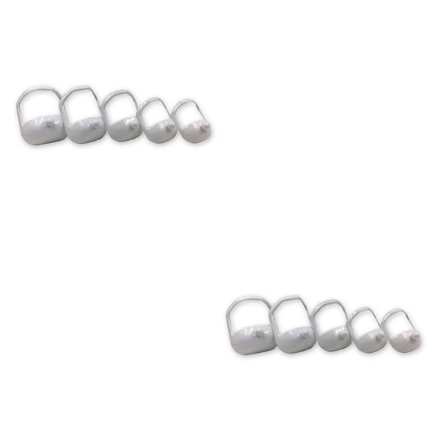 sweethay 5 piezas de corte de barba, moldeador de línea de plástico, plantilla de recorte de vello facial, plantillas de guía de modelado, Blanco 2Conjunto