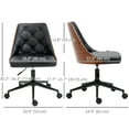 thumbnail image 3 of HOMCOM Chaise de Bureau, Chaise de Bureau en Cuir PU avec Hauteur Réglable, Noir, 3 of 10