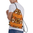 thumbnail image 3 of Easygdp Sunflower Gnomes and Bees Drawstring Backpack, Beach Sackpack, Travel Sackpack Lightweight for Sports, Gym, Travel, Swimming - Small, 3 of 9