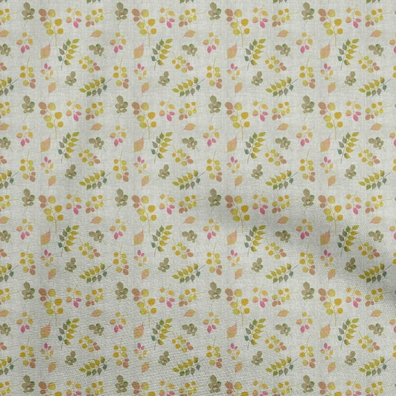 oneOone Viscose Jersey Mustard Yellow Fabric Autumn Sewing Material Print Fabric By The Yard 60 Inch Wide