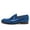 Blue, variant on YDN Women Comfortable Alomond Closed Toe Loafer Chunky Low Heel Slip On Pumps Wide Strap Office Dressy Slide Shoes Size 16 Green