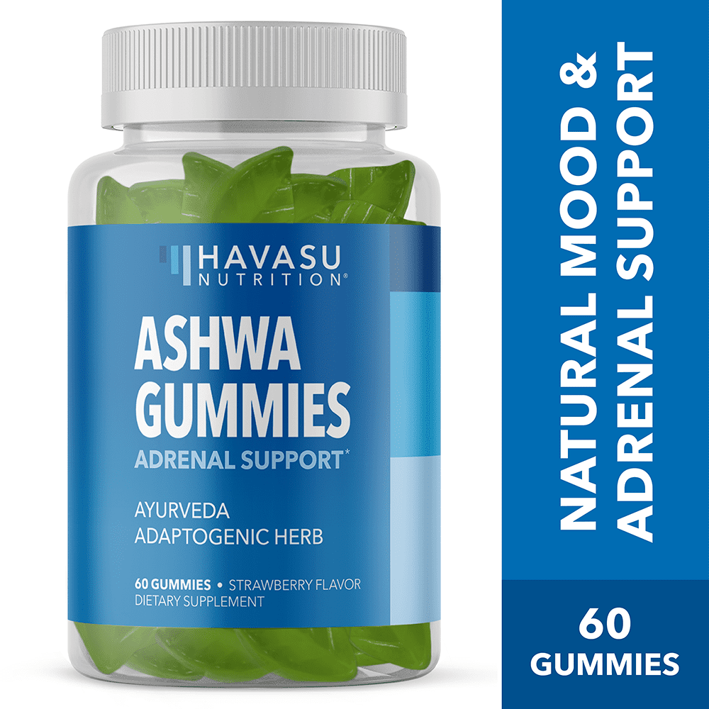 Havasu Nutrition Ashwagandha Gummies Stress Relief Vitamins |1500 mg; 60 Veggie Gummies