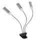 thumbnail image 1 of LED Plant Grow Light 360° Adjustable Grow Lamp 3 Head Timed Plant Light for Indoor Succulent 100‑240VSilver EU Plug, 1 of 5
