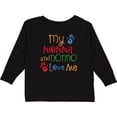 thumbnail image 3 of Inktastic My Nonna and Nonno Love Me Grandchild Boys or Girls Long Sleeve Toddler T-Shirt, 3 of 5