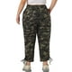 thumbnail image 3 of Pantalones cargo de mujer de talla grande Agnes Orinda con cintura elástica y cordón, con bolsillos, 4X, camuflaje, 3 of 6