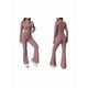 thumbnail image 3 of Conjunto de Dos Piezas para Mujer, Pantalón Corto de Larga con Cremallera y Pantalones, Chándal Sexy y Ajustado para Estar en Casa. Camello XL, 3 of 6