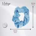 thumbnail image 5 of Velvet Solid Scrunchies - Set of 2 - Light Blue, 5 of 5