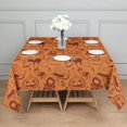thumbnail image 3 of Halloween Spooky Icons Pattern Square Tablecloth,Waterproof Square Table Cover,Wipeable Spillproof Washable Table Cover for Home Kitchen Party Decor 52"x52"(132x132cm), 3 of 6