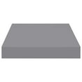 thumbnail image 3 of vidaXL Floating Wall Shelves 2 pcs Grey 23x23.5x3.8 cm MDF, 3 of 5