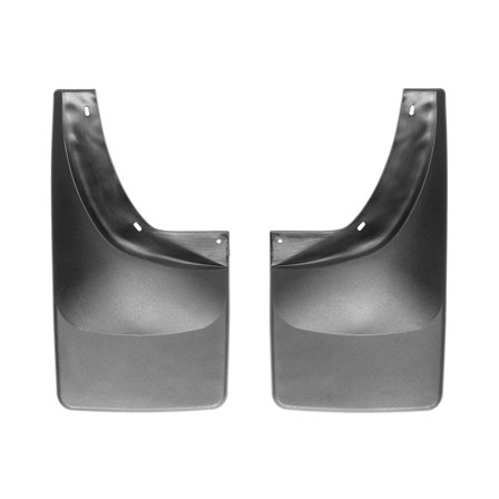 WeatherTech Custom No Drill Splash Guard MudFlaps compatible with Dodge Ram Truck 1500, Ram Truck 2500/3500, Rear Pair - Black