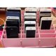 thumbnail image 2 of Soporte para teléfono móvil de madera con 24 rejillas Caja de almacenamiento organizadora de escritorio con 24 compartimentos rosado perfke Estante de cuadrícula de escritorio 24, 2 of 9