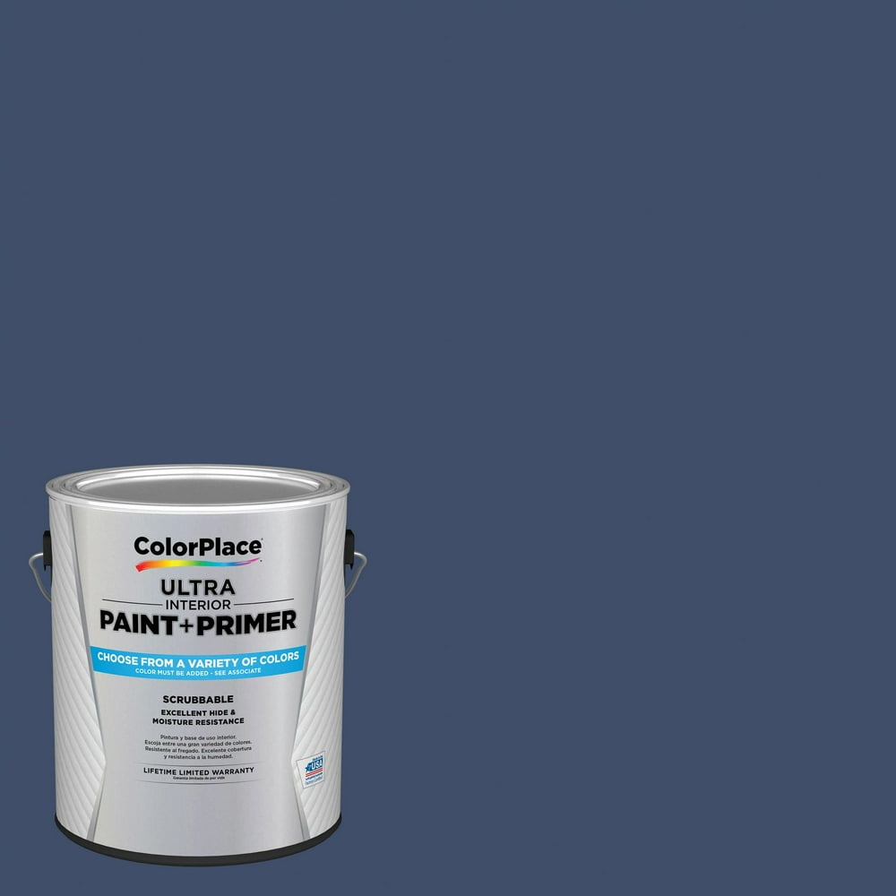 ColorPlace Ultra Interior Paint & Primer, Rich Navy, SemiGloss, 1