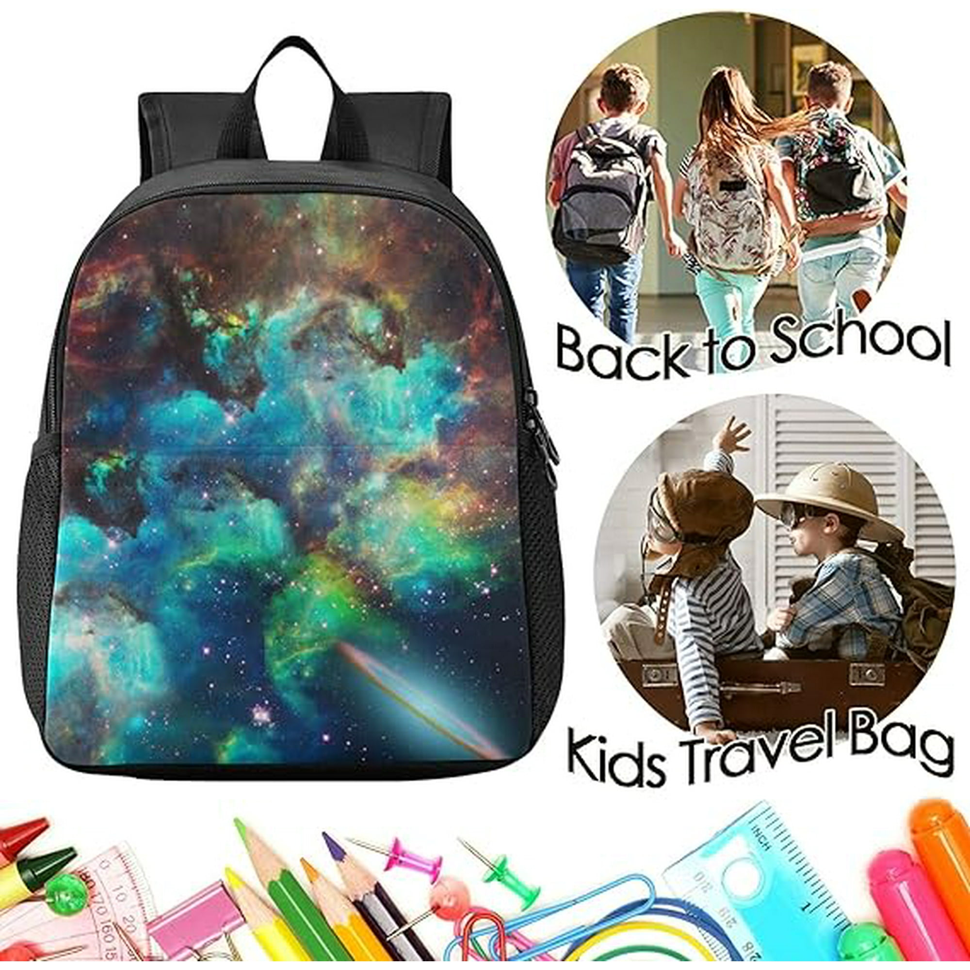 Kids Backpack for Girls Boys Galaxy Backpacks Baby Rucksack for Kindergarten Elementary School