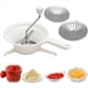 thumbnail image 5 of 2X Molinillo de Alimentos para Cortador de Verduras con 3 Discos Intercambiables Molinillo de Alimentos Cortador Manual Molienda para Salsa de Tomate Patatas, 5 of 5