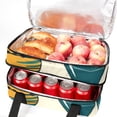 thumbnail image 5 of Bowling Double Layered Insulated Refrigerated Lunch Bag with Two Compartments, Large Capacity, and Hand Carry - 7.1x11.4x16.1 inches, 5 of 6