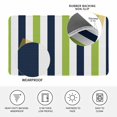 thumbnail image 3 of Green Navy Blue Striped Door Mat Indoor Outdoor, Farmhouse Stripe Art Non Slip Welcome Mat with Rubber Backing, Absorbent Fabric Front Door Mats Entryway Rug for Home Patio Entrance 24"x36", 3 of 9