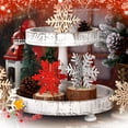 thumbnail image 4 of Conjunto de Manualidades Navideñas Blosssound 36 Copos de Nieve de Madera y 12 Marcadores, 4 of 6