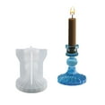 thumbnail image 4 of Tnobhg Candle Holder Epoxy Resin Mold Handmade Silicone Easy Release DIY 3D Vintage Candleholder Ornament Cement Gypsum Mould Home Supplies, 4 of 7