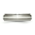 thumbnail image 3 of Titanium Sterling Silver 6mm Mens Wedding Ring Size 10, 3 of 7