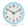 thumbnail image 2 of Reloj de pared redondo de 10 pulgadas, reloj decorativo silencioso de cuarzo para el hogar, dormitorio, sala de estar, oficina Inevent HA8228-04B, 2 of 6